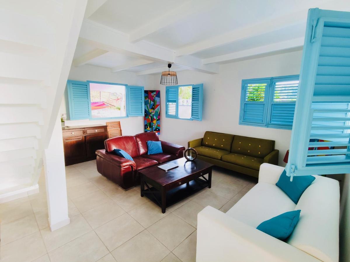 Location Maison Bleue Avec Piscine Privative Au Carbet Martinique 르 카르베 외부 사진
